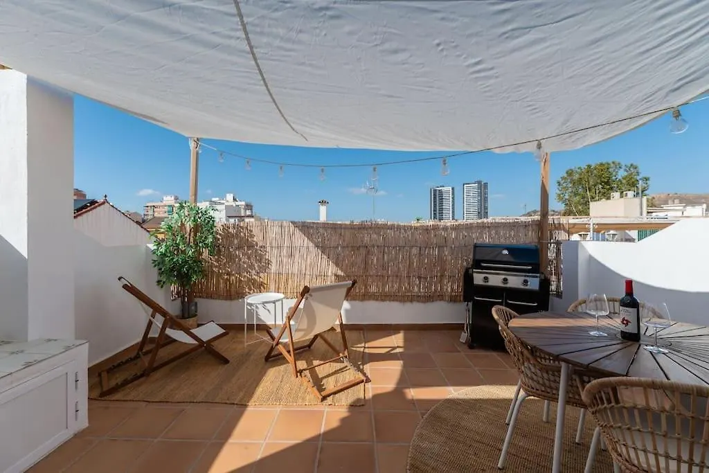 Urban Charm Rooftop Apartment With Vista Malaga Spain