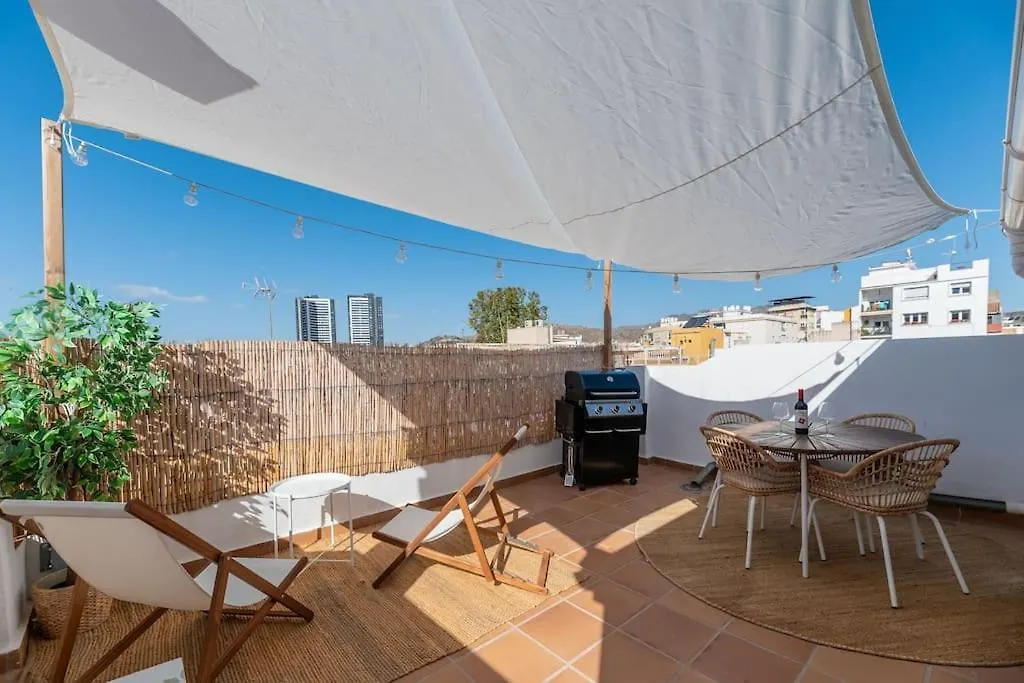 Urban Charm Rooftop Apartment With Vista Malaga